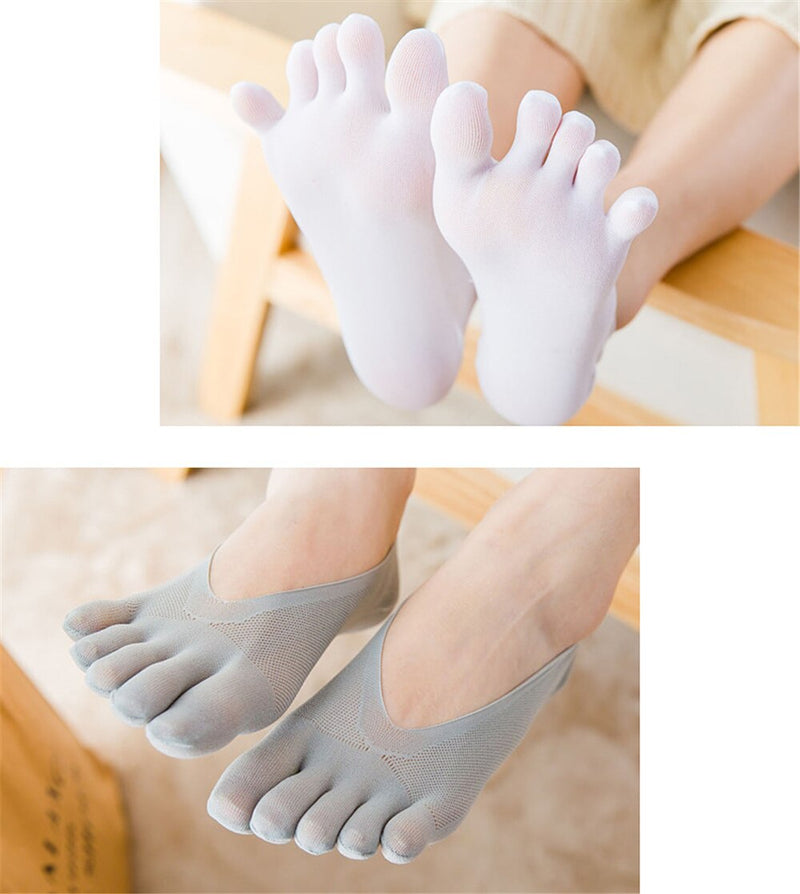 Calcetines de verano de cinco dedos para mujer Ultradelgados