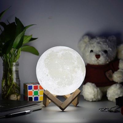 Lámpara decorativa 3D de luna llena