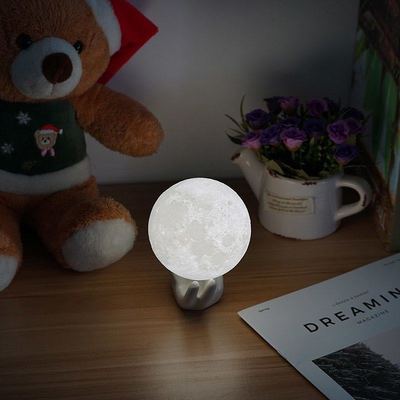 Lámpara decorativa 3D de luna llena