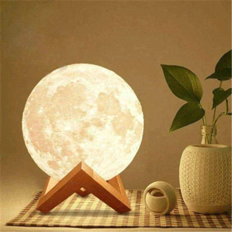 3D full moon decorative lamp
