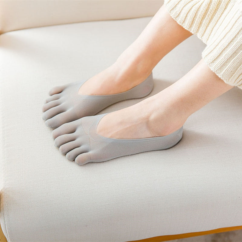 Ultra-thin Women's Five Finger Summer Socks